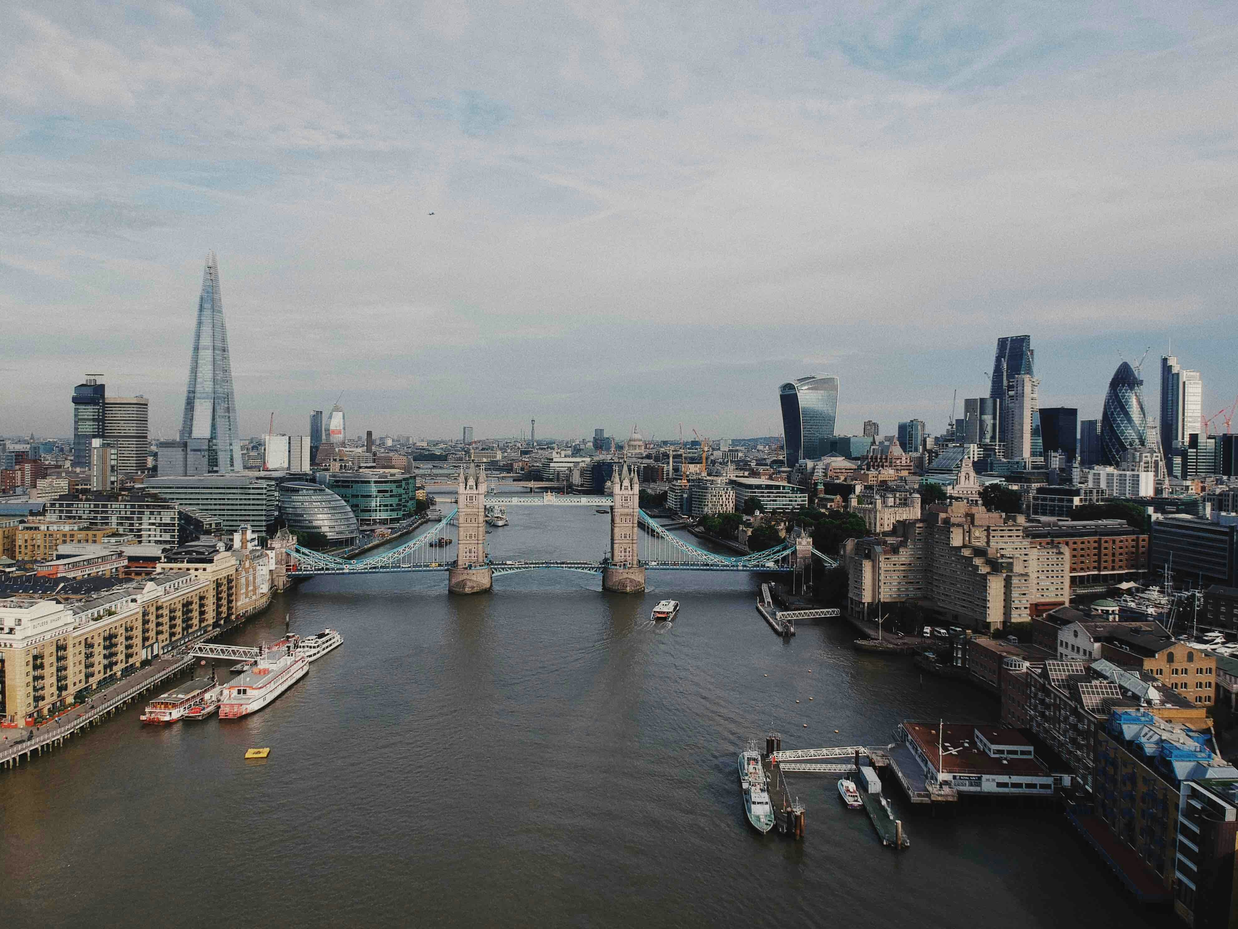 A view of London down the Thames